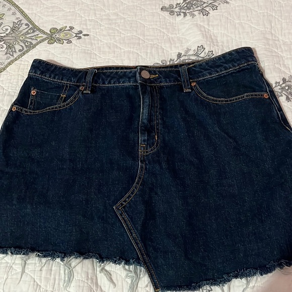 UO Asymmetrical Denim Skirt - Picture 3 of 7
